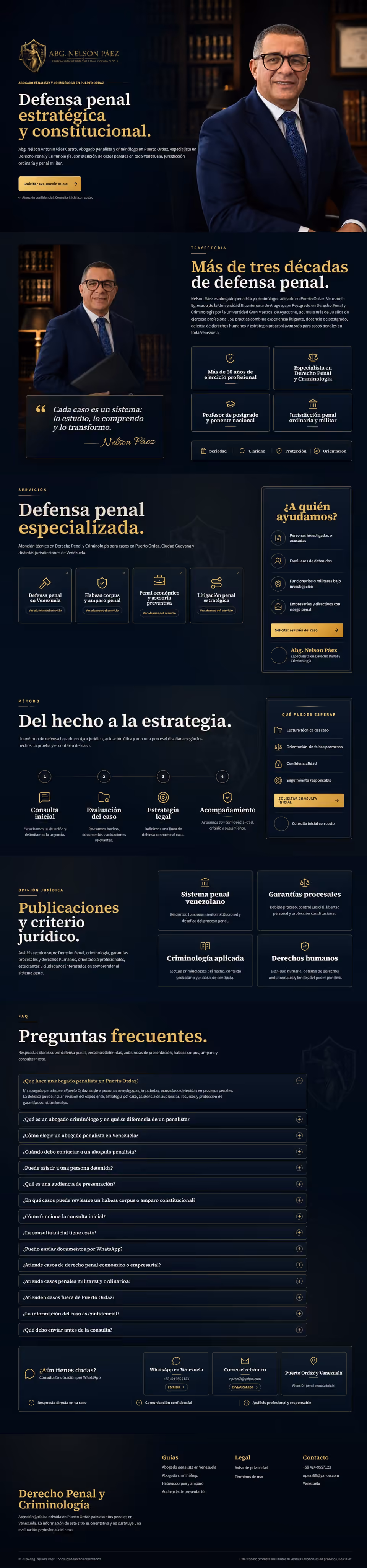 Site complet d’avocat pénaliste avec services et guides juridiques
