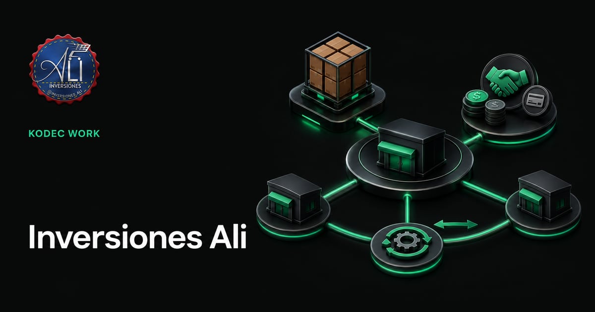 Projet de logiciel de stocks et de ventes sur mesure pour Inversiones Ali