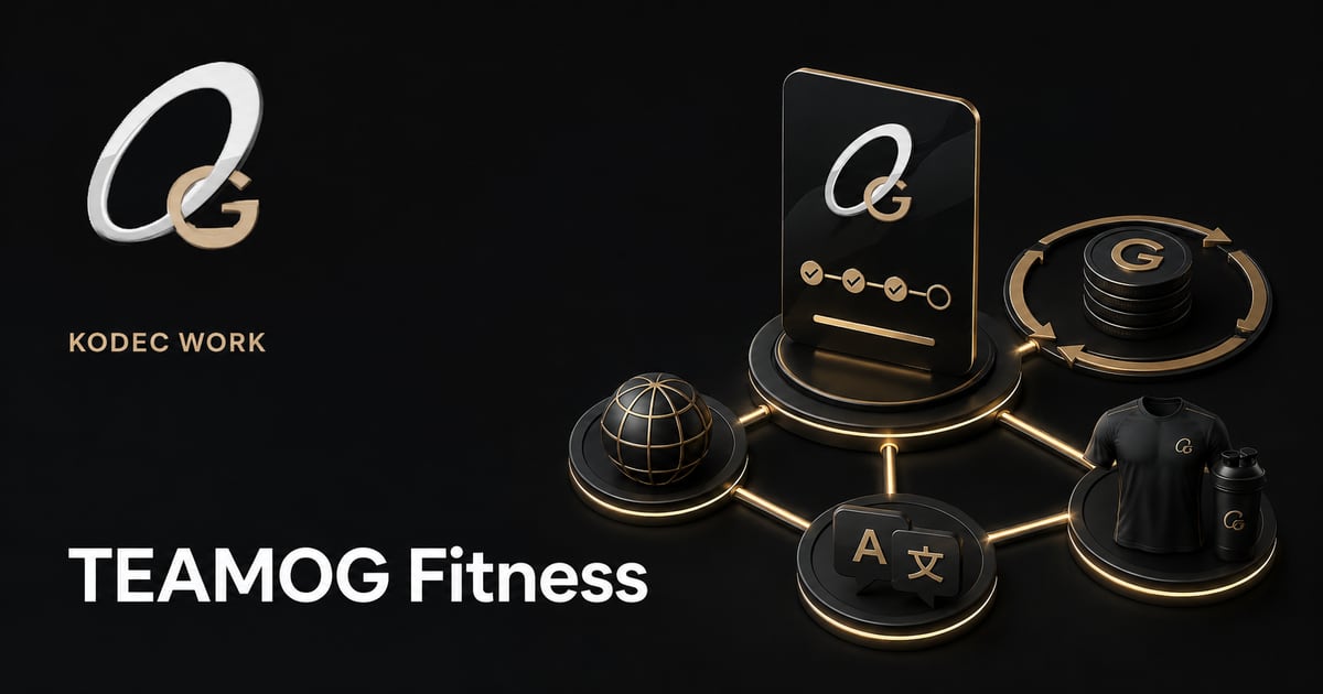 Progetto della piattaforma bilingue di corsi fitness TEAMOG